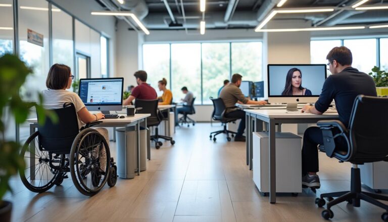 découvrez comment l'accessibilité numérique favorise l'inclusion des travailleurs handicapés en rendant les outils digitaux accessibles à tous, pour un environnement professionnel plus équitable et inclusif.