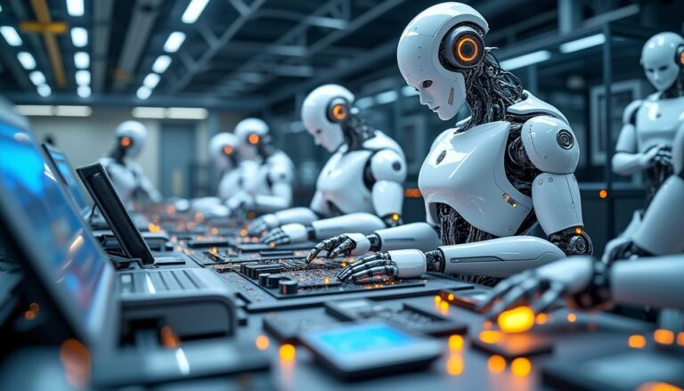 découvrez comment la robotique humanoïde compense la pénurie de main-d'œuvre qualifiée dans les secteurs high-tech en automatisant les tâches complexes et en renforçant l'efficacité industrielle.